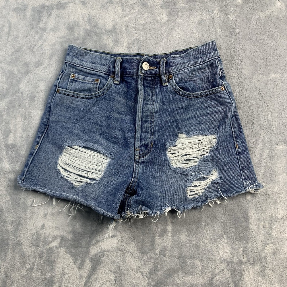 Pacsun Ultra High Rise Vintage Short Size 25 Button Fly Jean Shorts